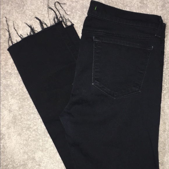 J Brand Denim - J brand black jeans with raw hem size 30